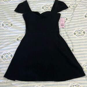 XS Wild Fable Black Flare Dress NWT